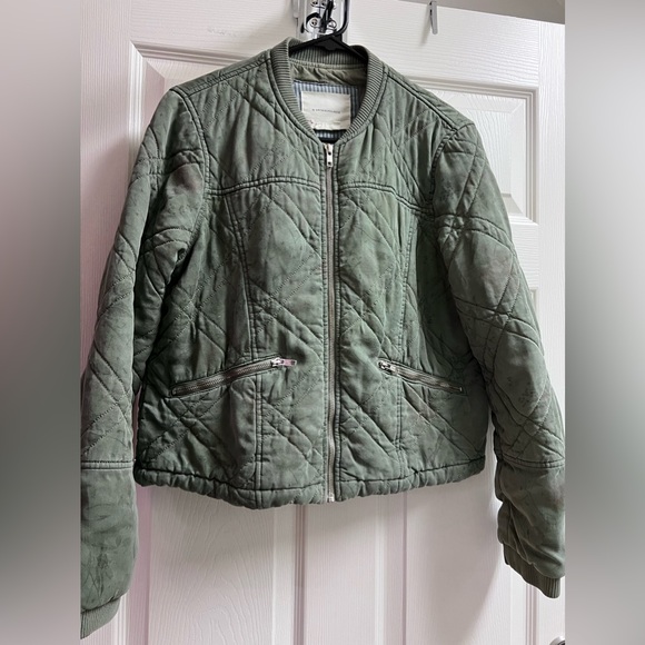 Anthropologie women’s green bomber jacket - Picture 1 of 4